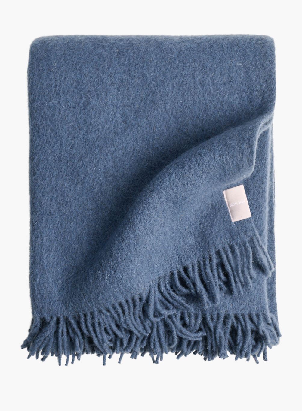 Ullpläd blå - 130x170 cm blå - 1