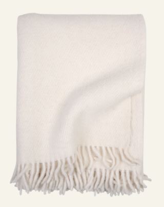 Gol ullpläd offwhite