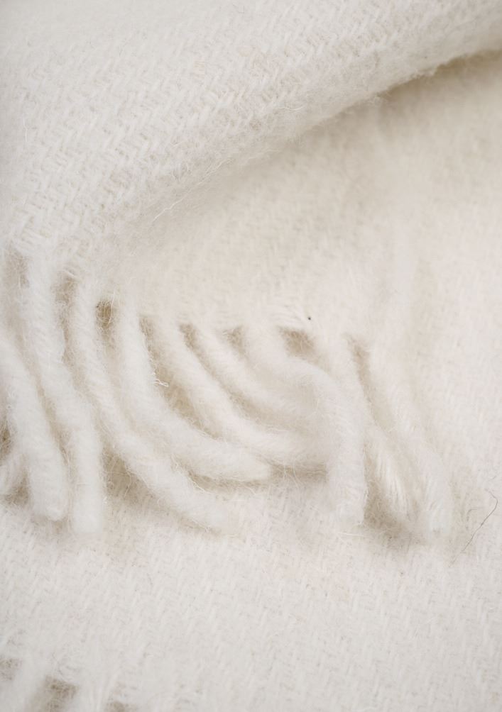 Ullpläd offwhite - 3