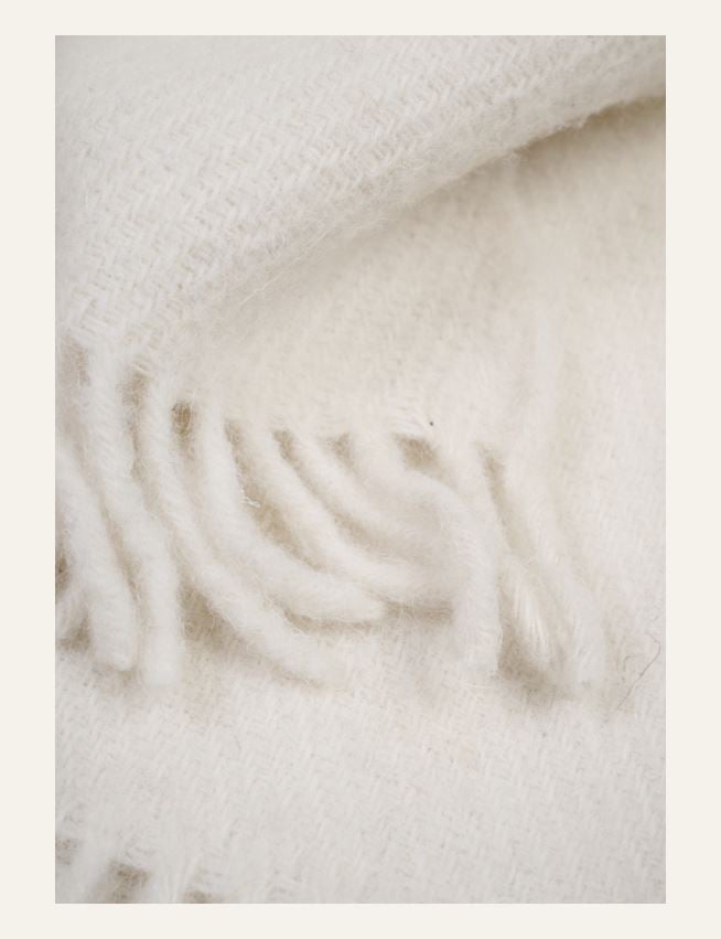 Ullpläd offwhite - 3
