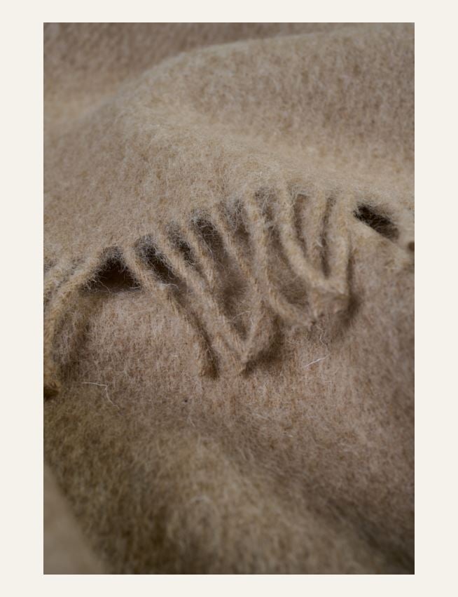 Ullpläd ljusbrun - 2