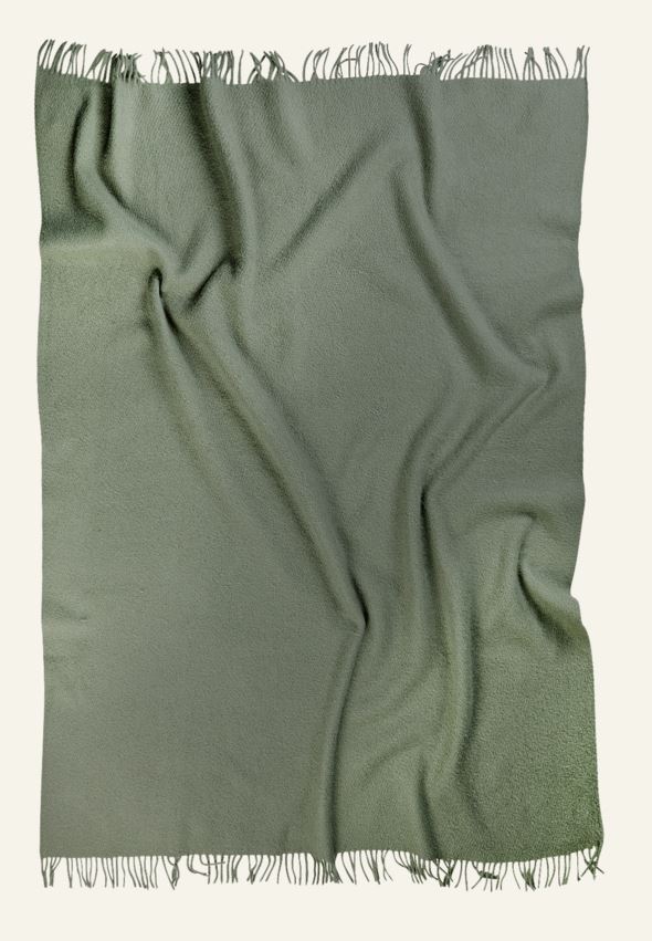 Ullpläd lindblomsgrön - 2