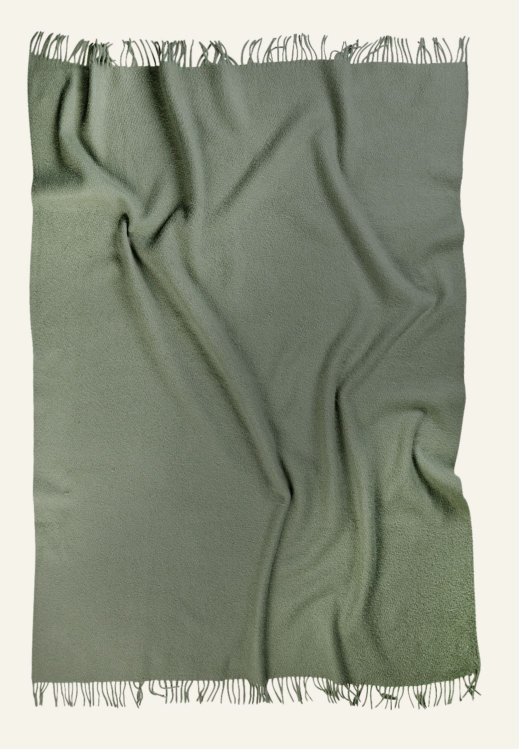 Ullpläd lindblomsgrön - 2