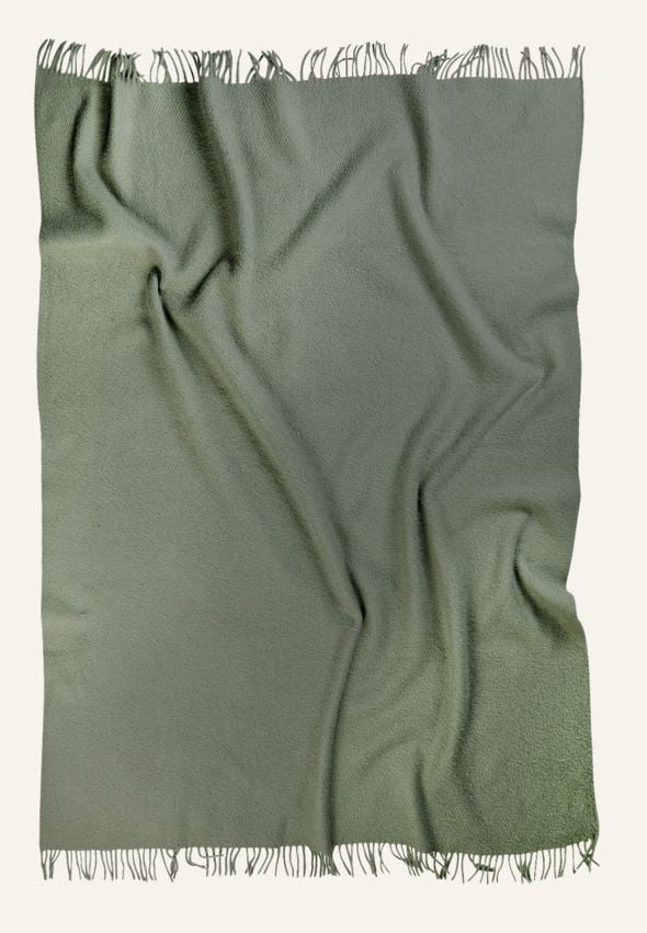 Ullpläd lindblomsgrön - 2