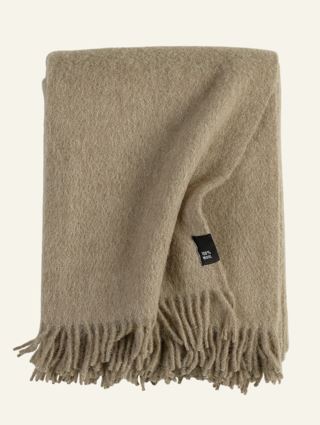 Gol ullpläd beige