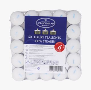 Asp | 50st Värmeljus Vit - 4 Cm