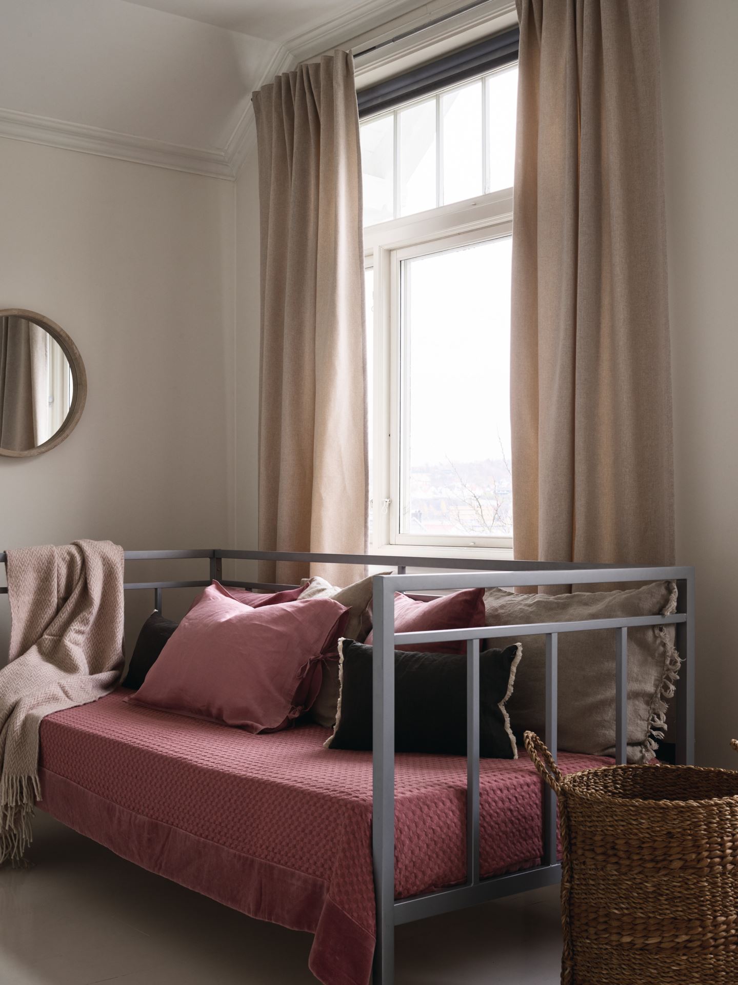 Ljusdämpande gardin beige - 5