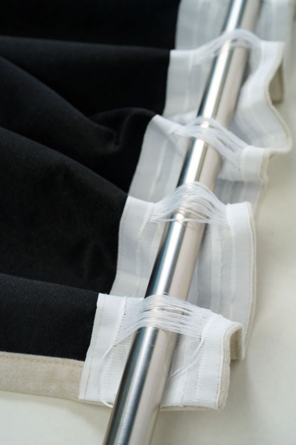 Ljusdämpande gardin beige - 4