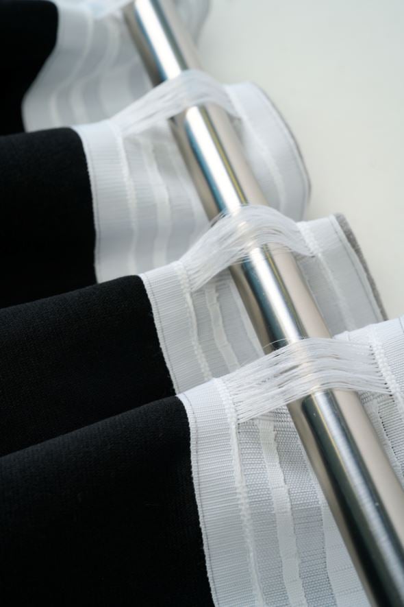 Ljusdämpande gardin ljusgrå - 5