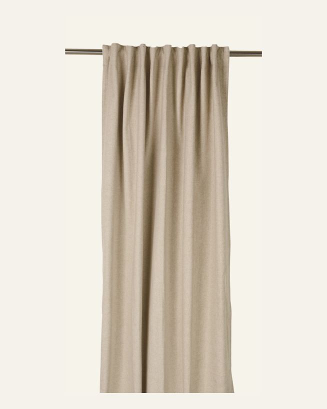 Ljusdämpande gardin beige - 140x240cm 7cm beige - 1