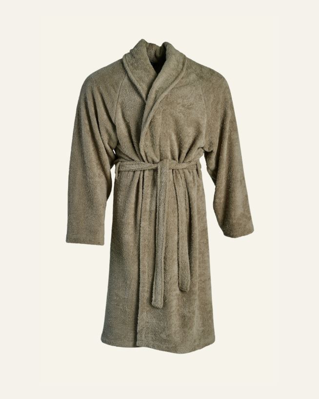 Morgonrock taupe - one size taupe - 1