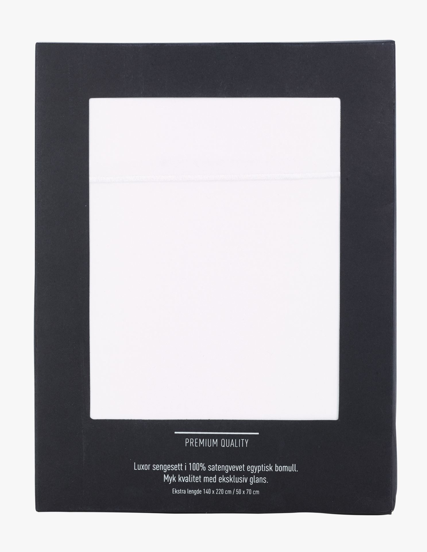 Påslakanset i egyptisk bomull satin vit - 2