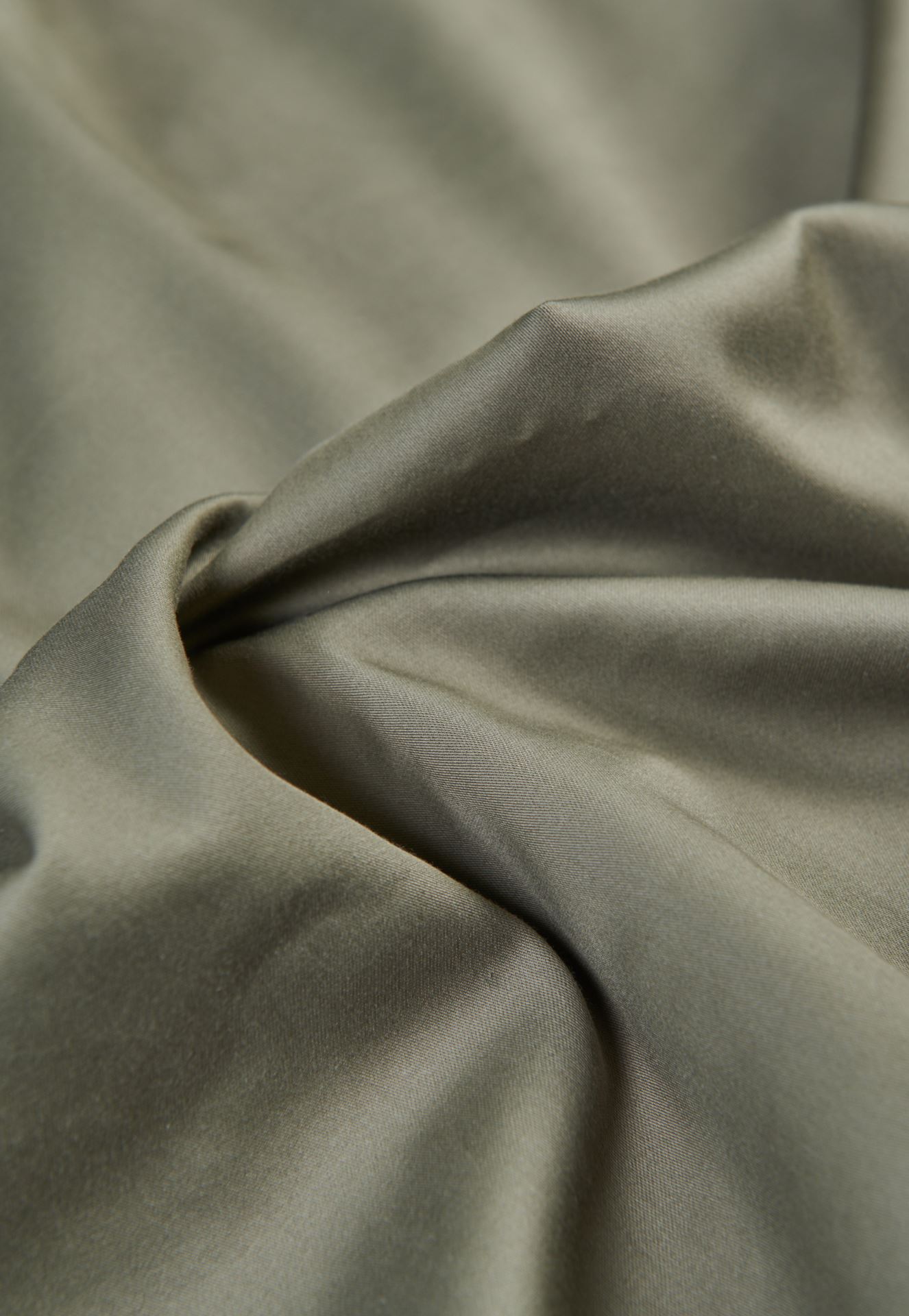 Påslakanset i egyptisk bomull satin olivgrön - 3