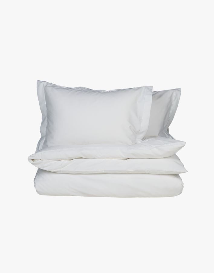 Påslakanset i egyptisk bomull satin vit - 150x210 cm vit - 1