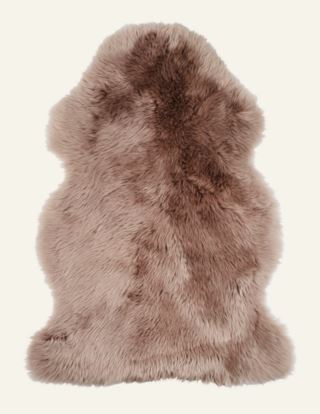 Longwool fårskinn beige