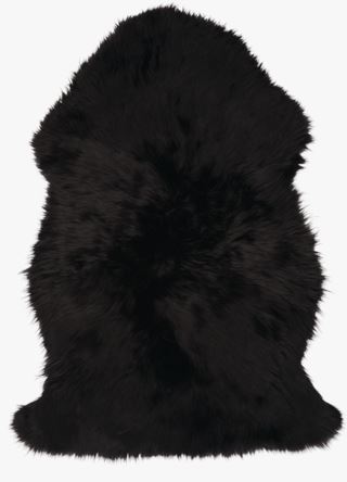 Hemtex | Longwool Fårskinn Svart - 80-90cm