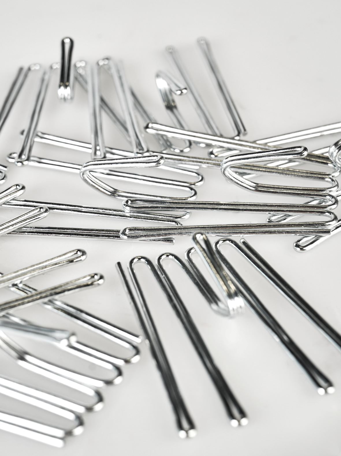 Gardinkrokar, låga silver - 2