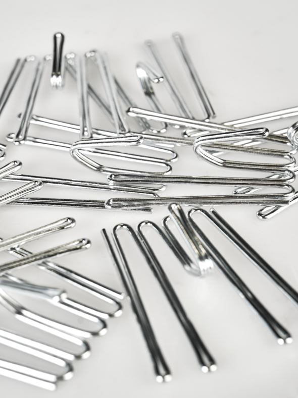 Gardinkrokar, låga silver - 2