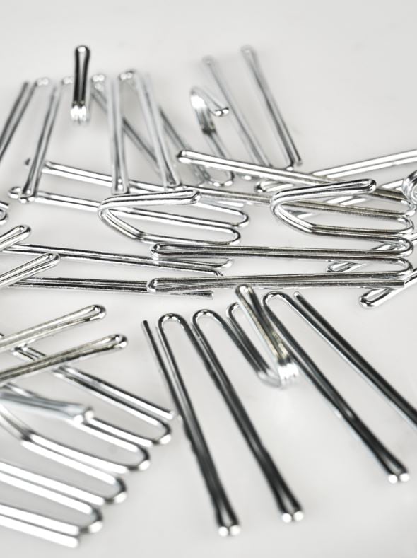 Gardinkrokar, låga silver - 2