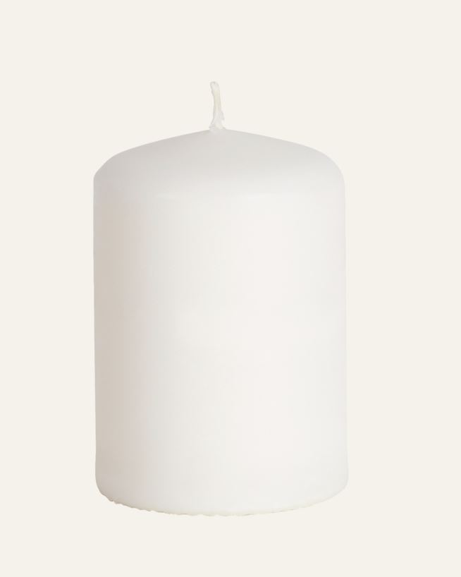 Blockljus vit - 6,8x10 cm vit - 1