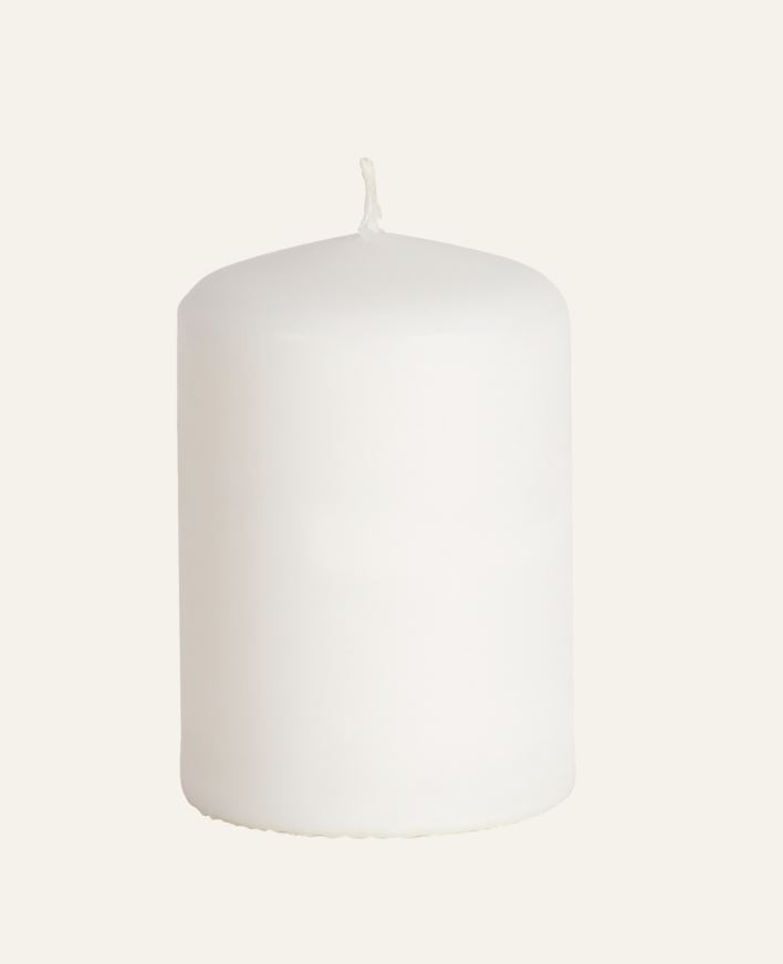 Blockljus vit - 6,8x10 cm vit - 1