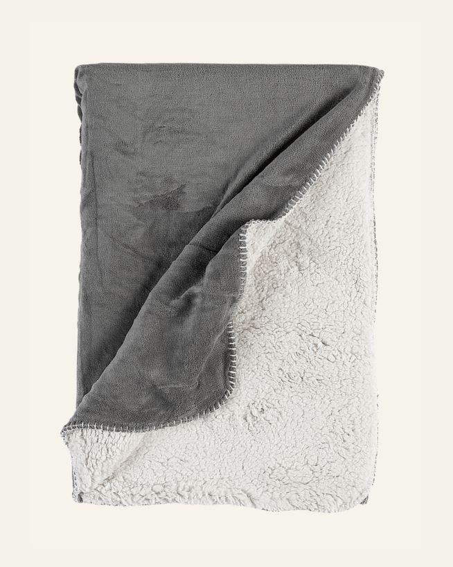 Pläd grå - 130x170 cm grå - 1
