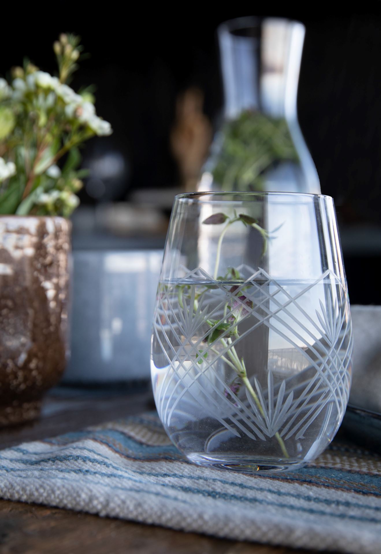 Vattenglas transparent - 2