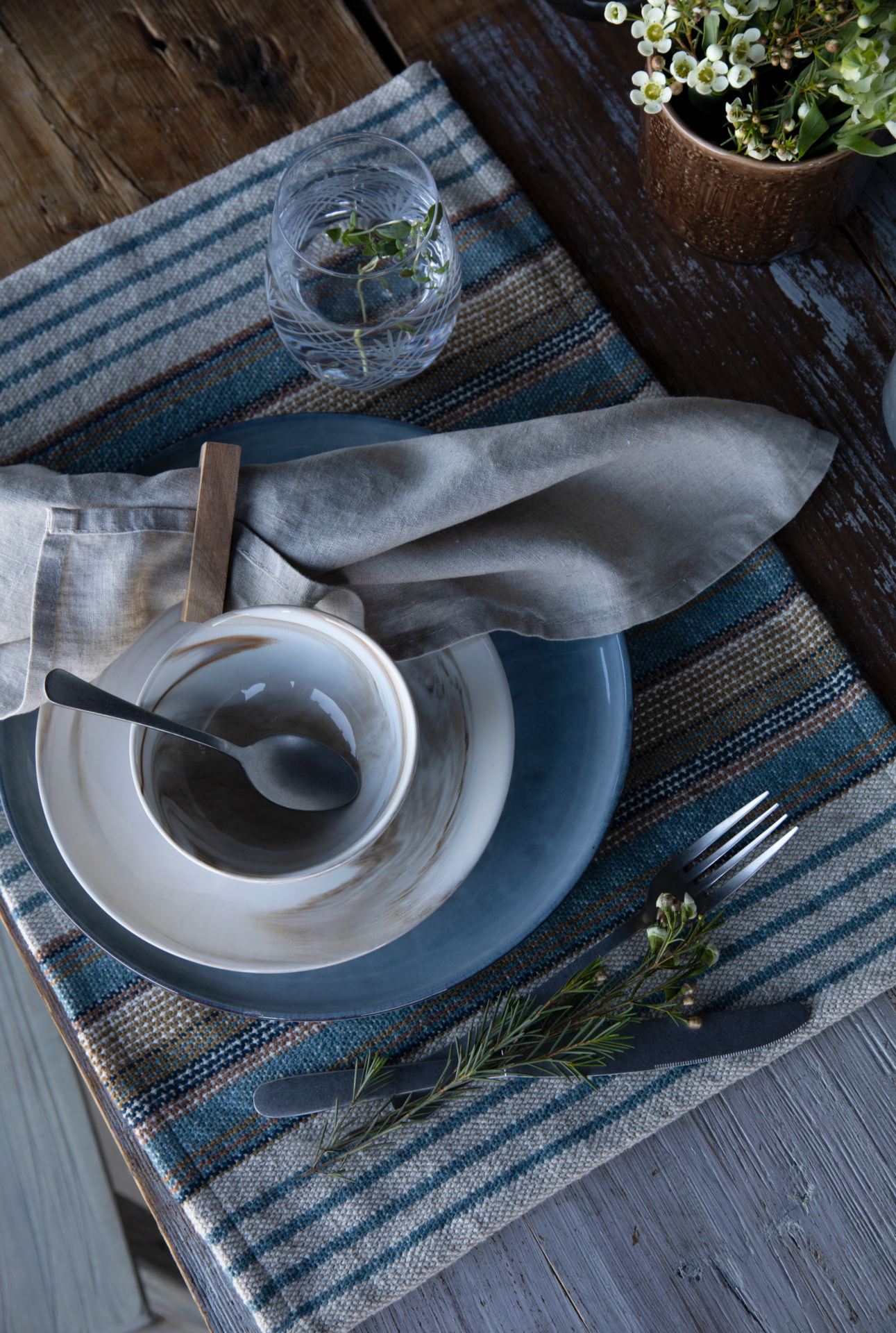 Linneservett natur - 4