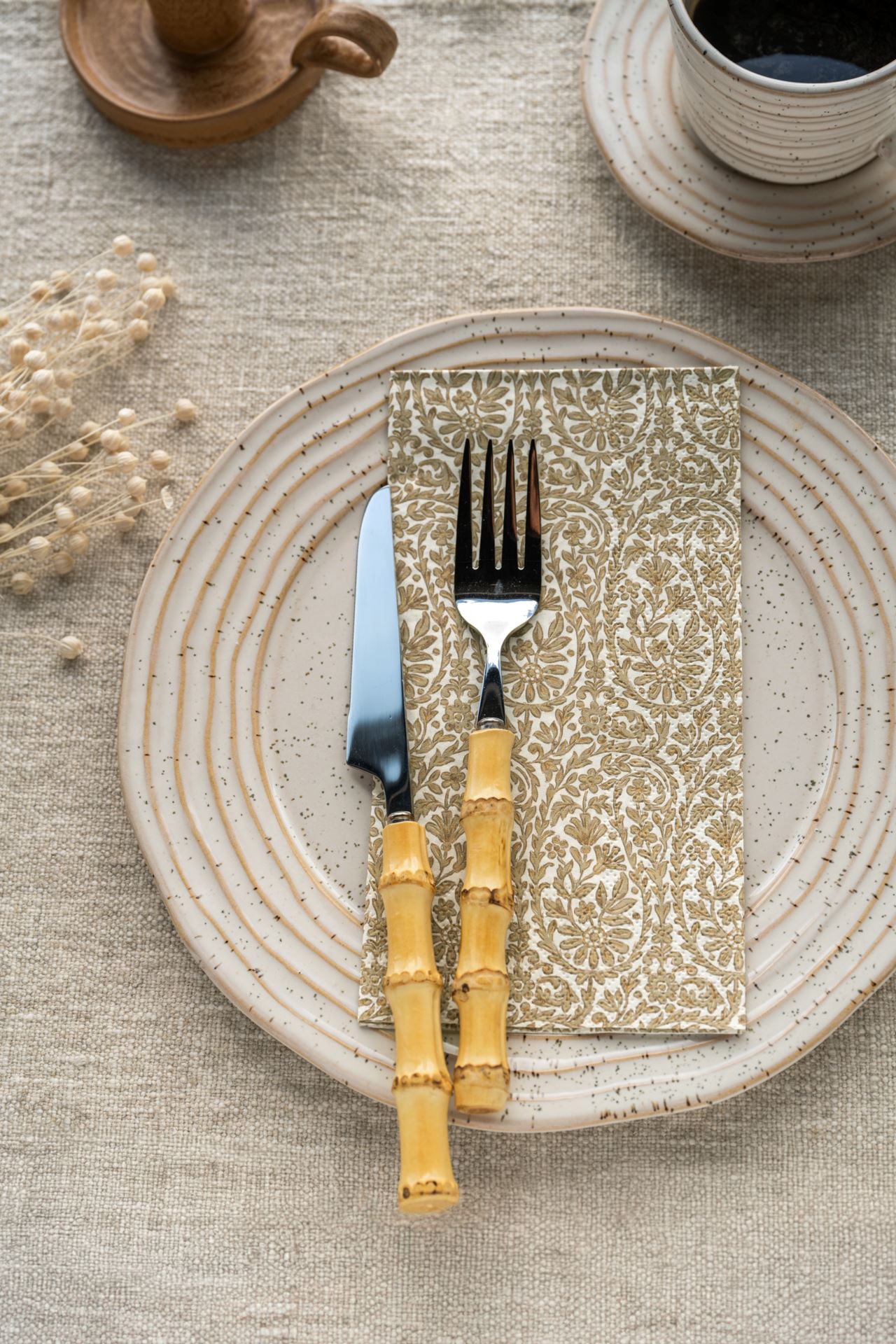 Bestick i 3 delar natur - 3