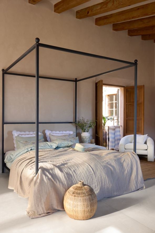 Påslakanset i bomull lindblomsgrön - 3