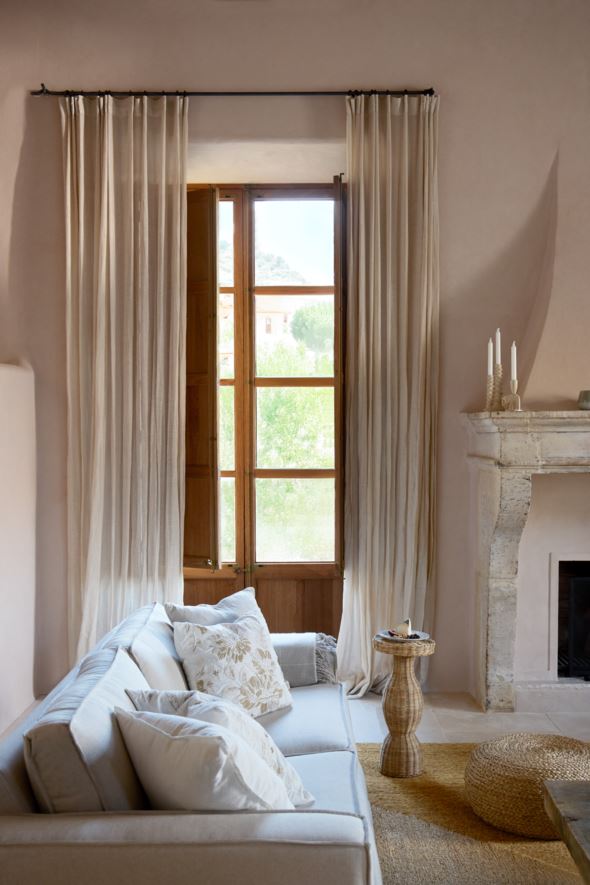 Puff natur - 58x58x26 cm natur - 1