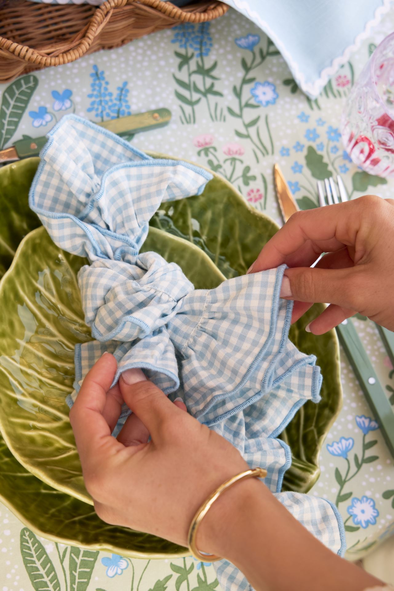 2-pack tygservett ljusblå - 2