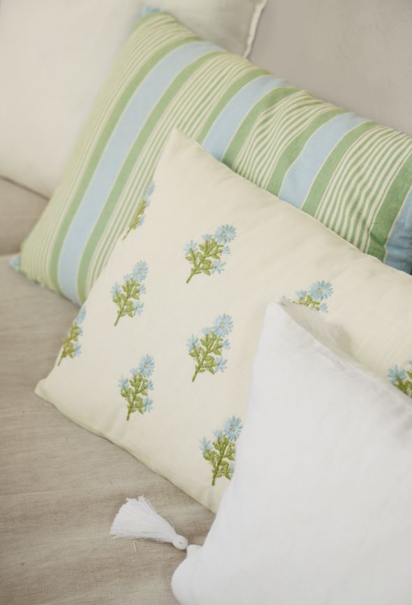 Prydnadskudde multi/blå - 6