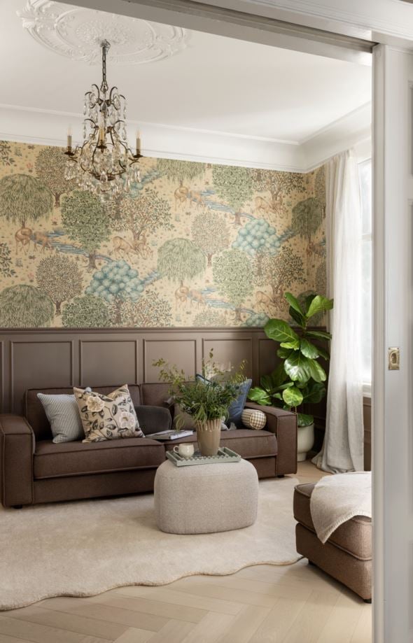 3-sits soffa brun - 5