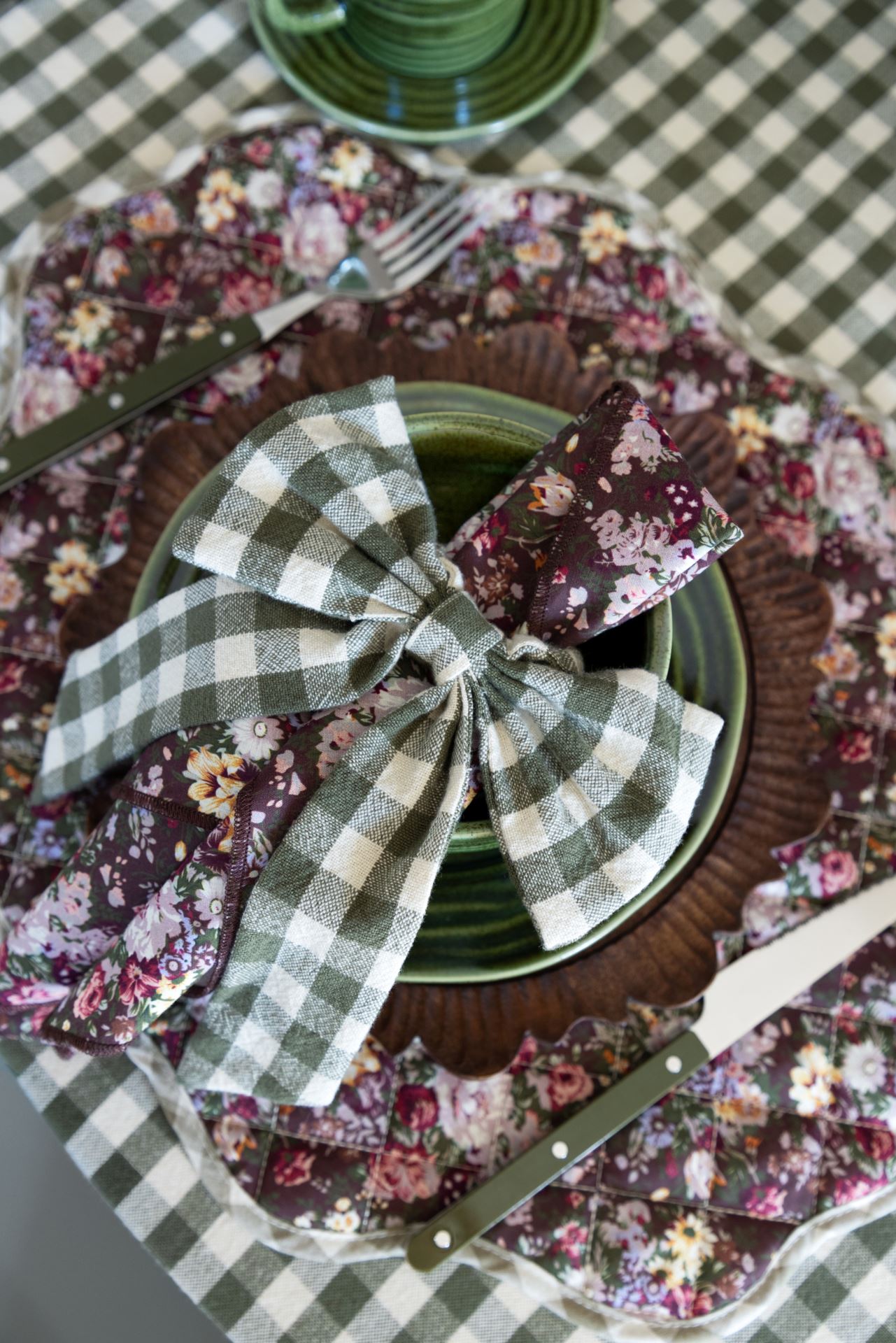 Servettring mossgrön - 2