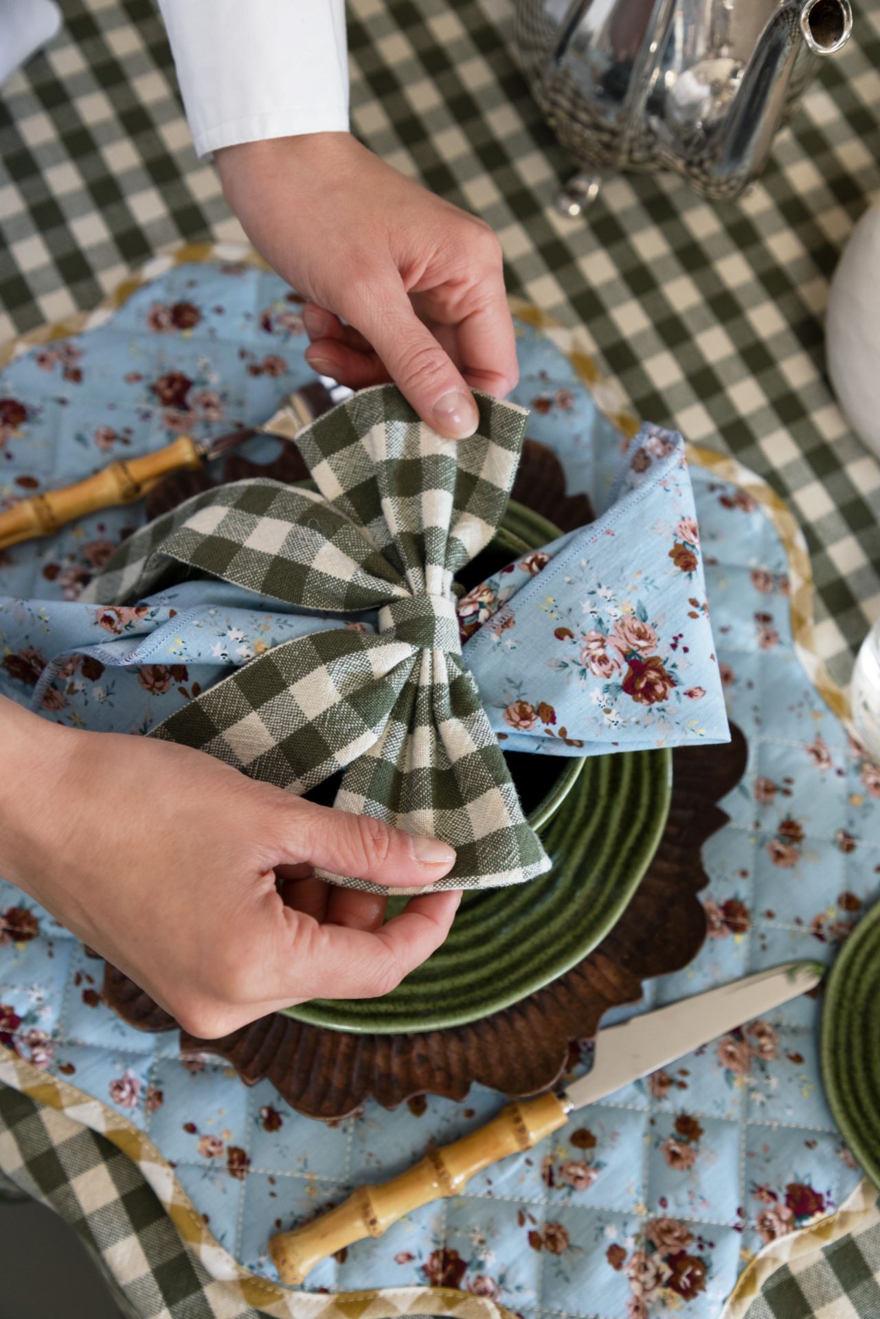 Tygservett himmelsblå - 2