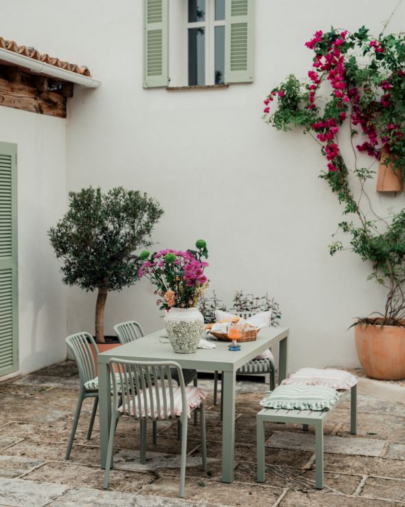 Trädgårdsbord grågön - 6