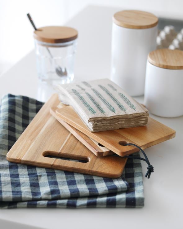 2 stycken skärbrädor natur - 3