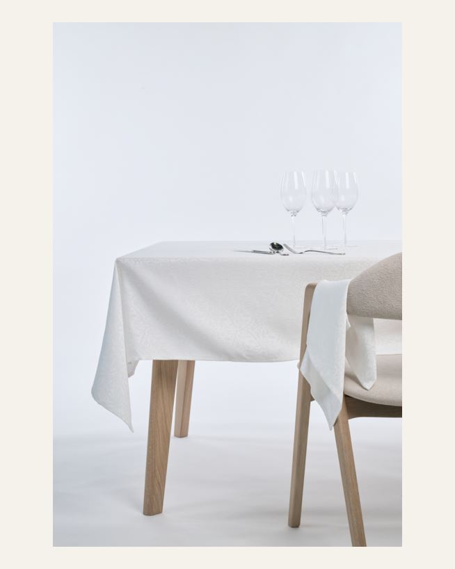 Jacquard duk vit - 140x250 cm vit - 1