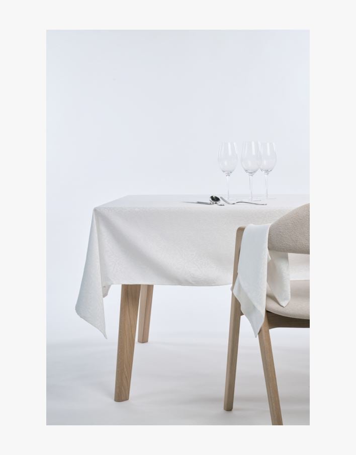 Jacquard duk vit - 140x350 cm vit - 1