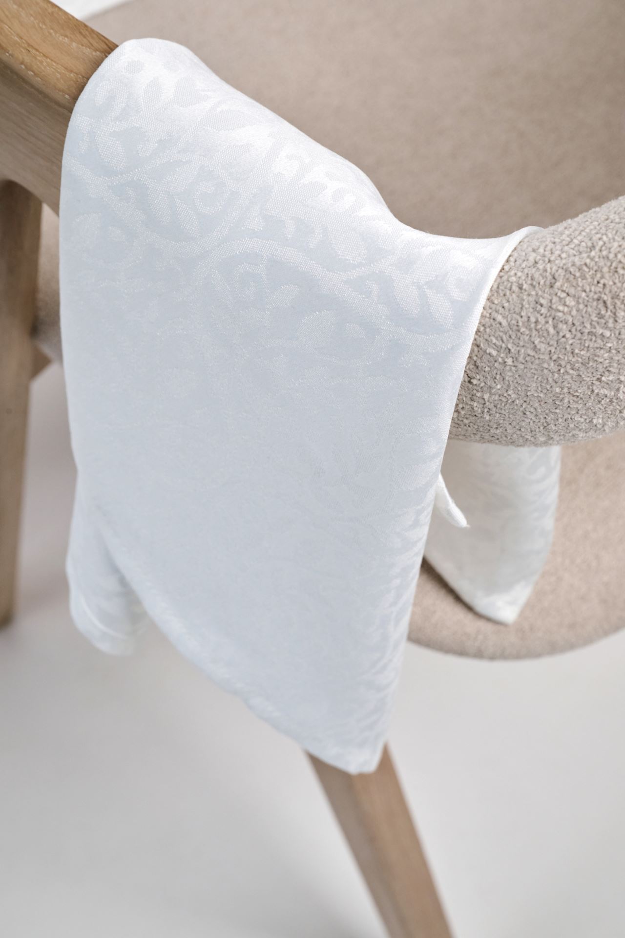 Jacquard duk vit - 3