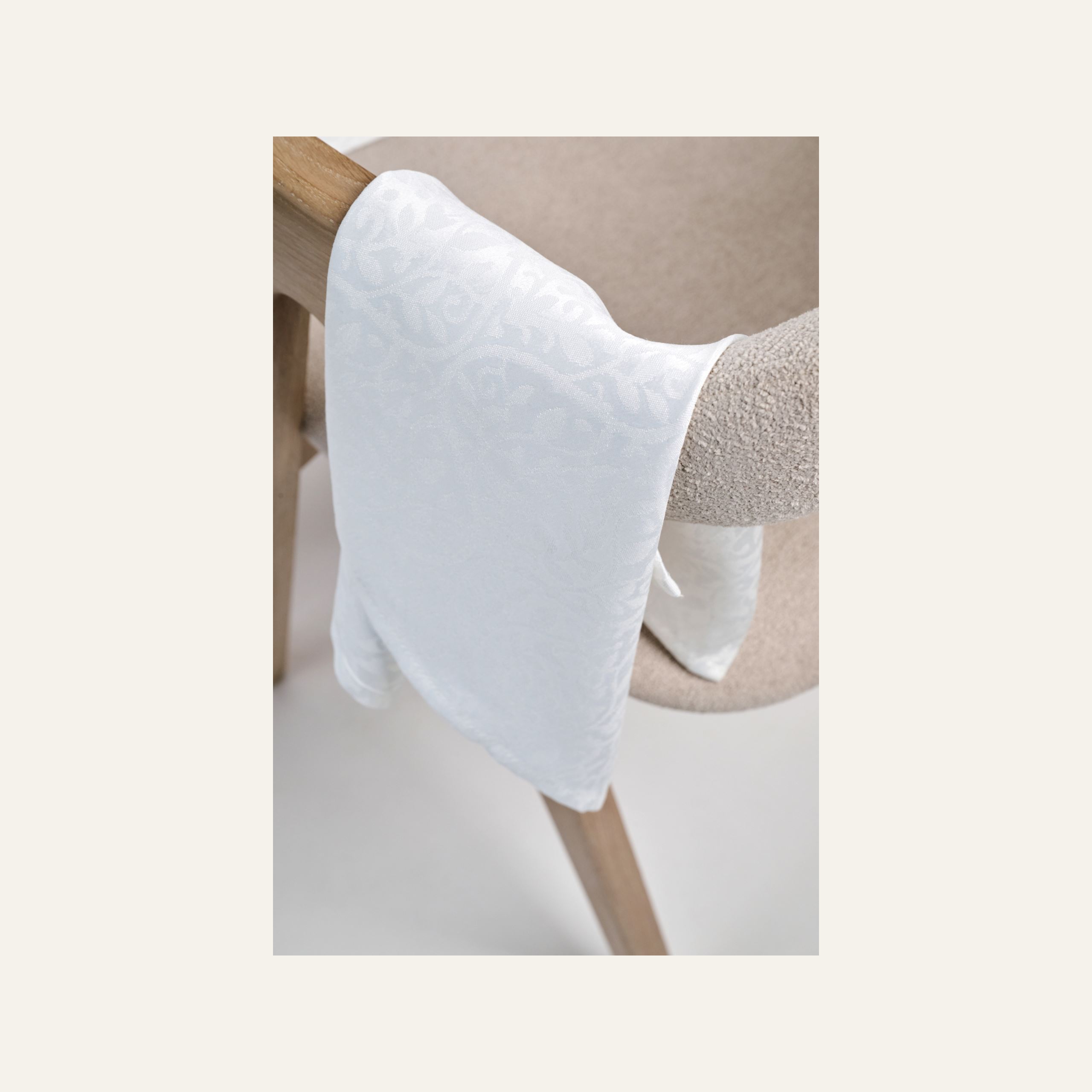 Jacquard duk vit - 3