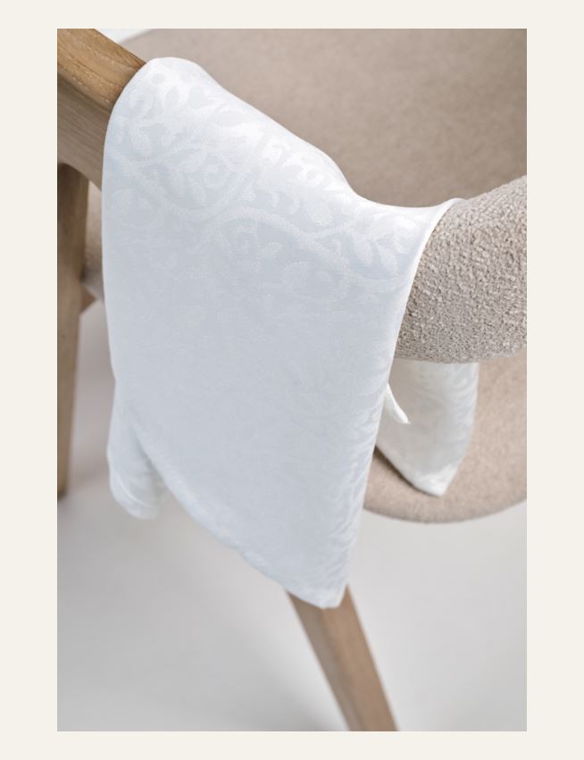 Jacquard duk vit - 3