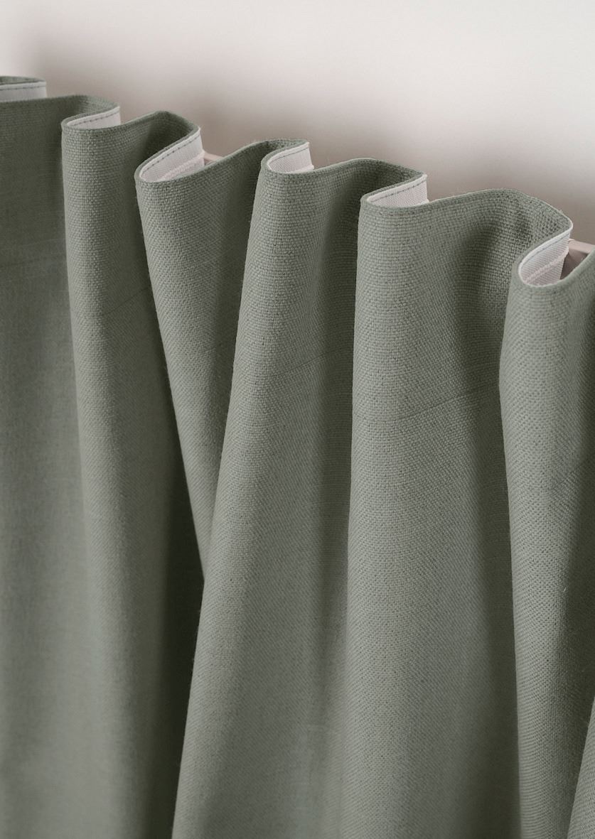 Mörkläggningsgardin ljusgrön - 4