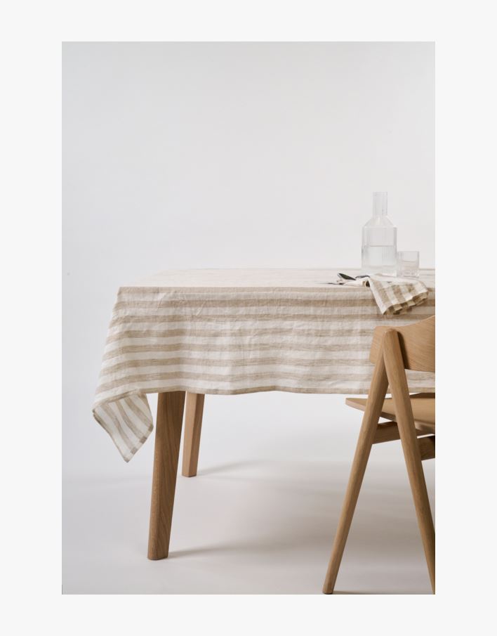 Linneduk beige - 140x250cm beige - 1