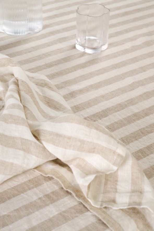 Linneduk beige - 5