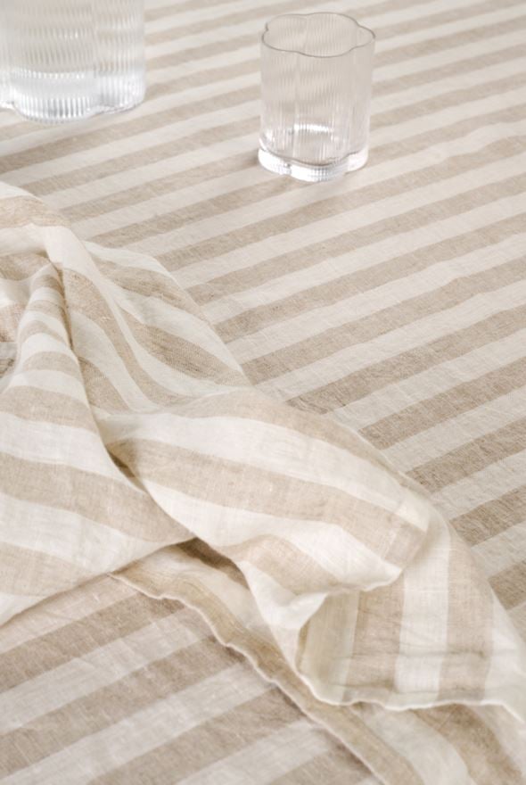 Linneduk beige - 5
