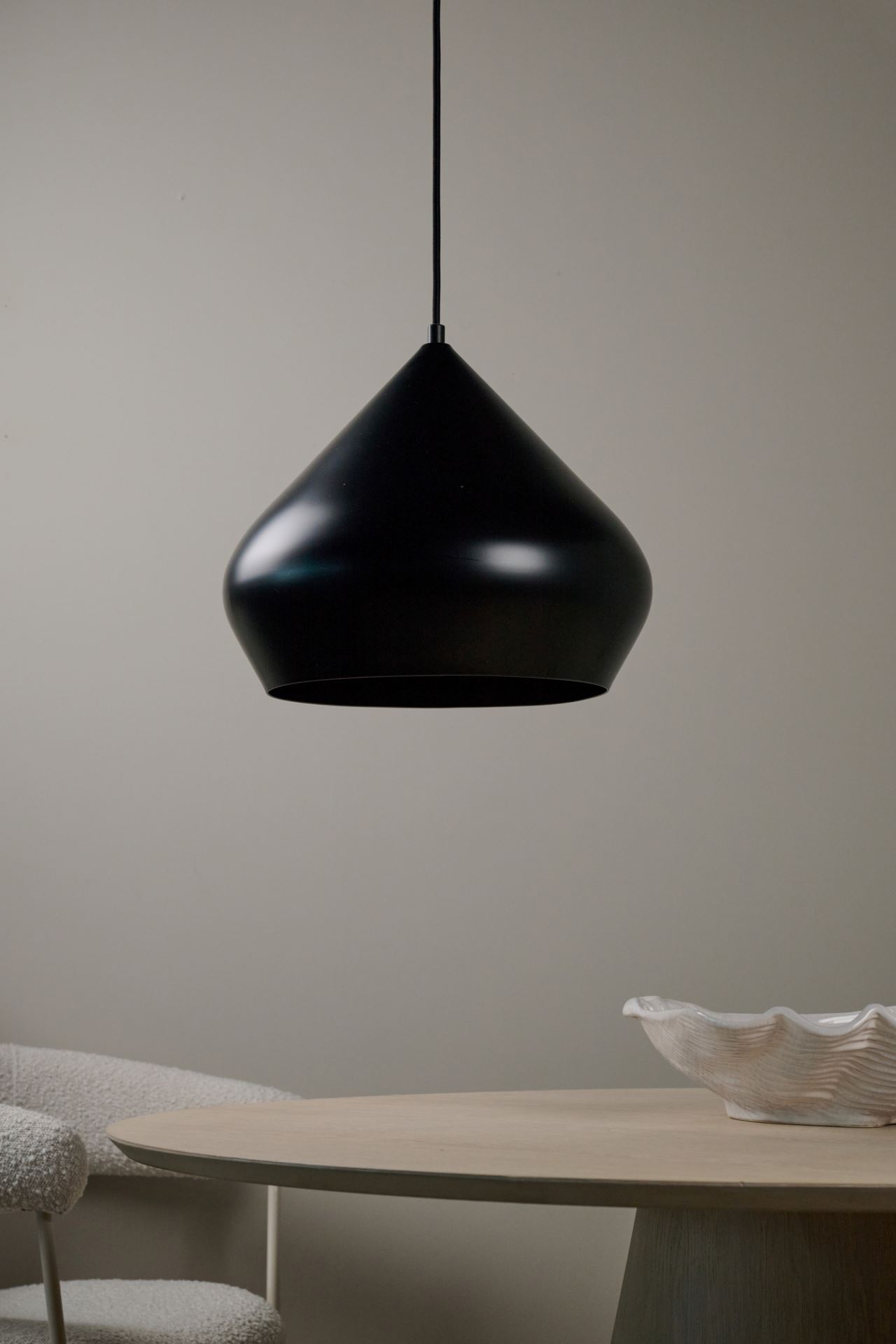 Taklampa svart - 29,5 cm ø34 svart - 1