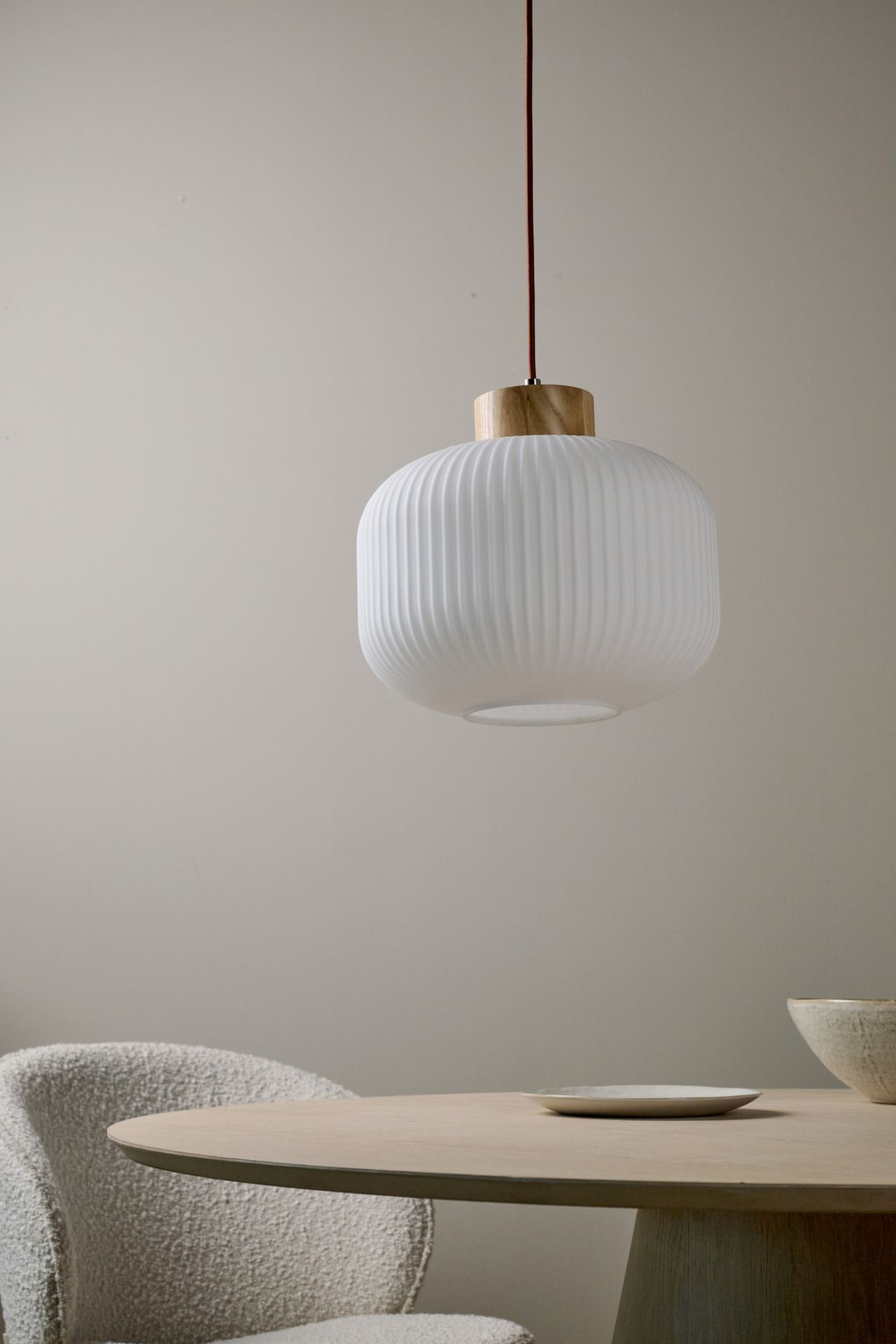 Taklampa natur - 25 cm ø30 natur - 1