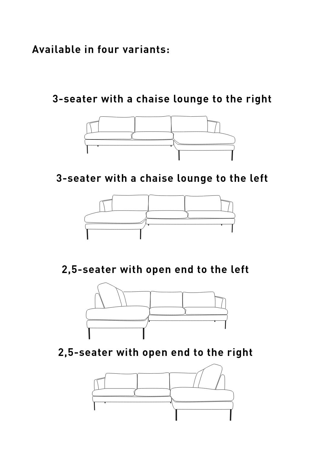3-sits soffa beige - 6